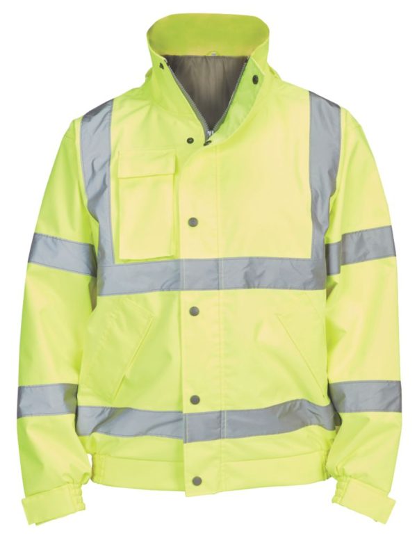 Hi-Vis Lightweight Bomber Jacket Yellow Medium 50" Chest