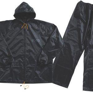 JCB Essential 100% Waterproof Rain Suit Black X Large 46-48" Chest