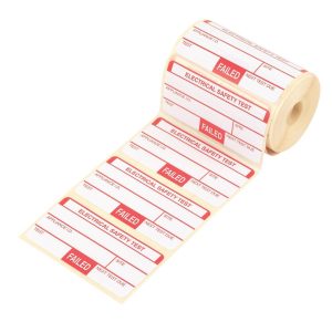 Kewtech Fail Test Labels 250 Pack