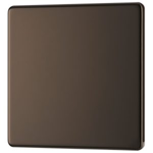 LAP  1-Gang Blanking Plate Black Nickel