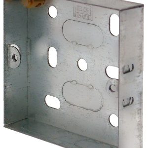 LAP  1-Gang Galvanised Steel  Installation Boxes 16mm 10 Pack