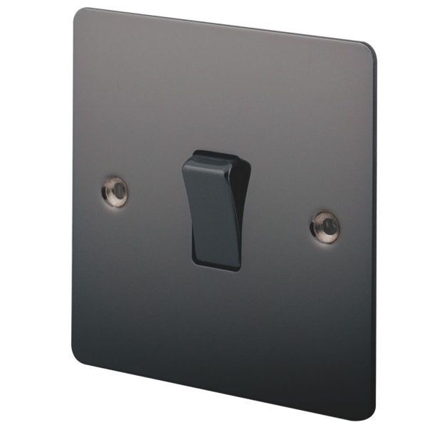 LAP  10AX 1-Gang 2-Way Light Switch  Black Nickel