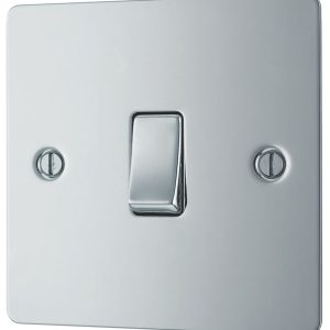 LAP  10AX 1-Gang 2-Way Light Switch  Polished Chrome