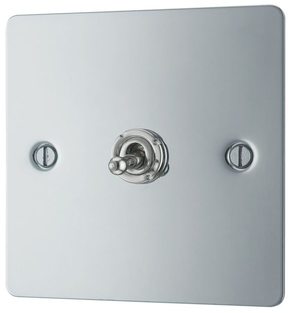 LAP  10AX 1-Gang 2-Way Toggle Switch  Polished Chrome