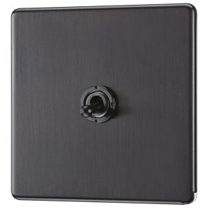 LAP  20A 16AX 1-Gang 2-Way Toggle Switch  Slate Grey