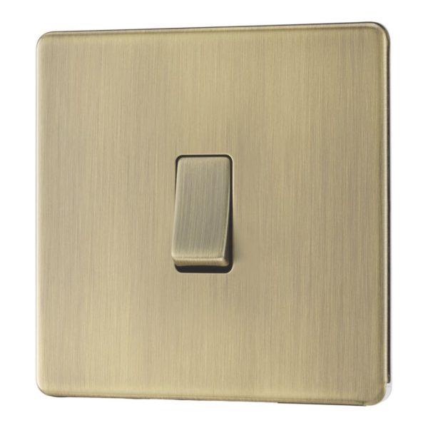 LAP  20A 16AX 1-Gang Intermediate Switch Antique Brass with Colour-Matched Inserts