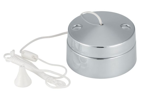 LAP  6A 2-Way Pull Cord Switch Polished Chrome
