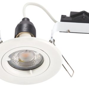 LAP Cast Fixed  Downlight Matt White