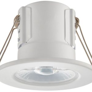 LAP Cosmoseco Fixed  Fire Rated LED Downlight White 5.8W 450lm