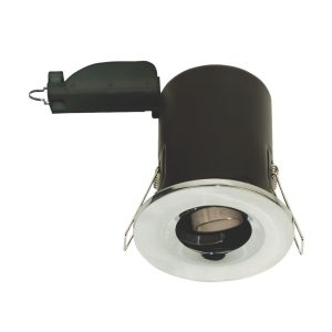 LAP  Fixed  Fire Rated Downlight Polished Chrome