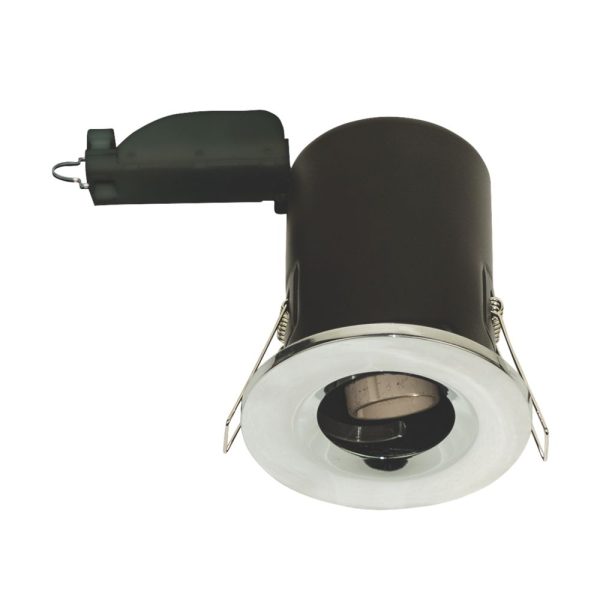 LAP  Fixed  Fire Rated Downlight Polished Chrome