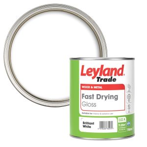 Leyland Trade 750ml Brilliant White Gloss Water-Based Trim Paint