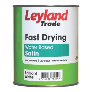 Leyland Trade 750ml Brilliant White Satin Wood & Metal Paint