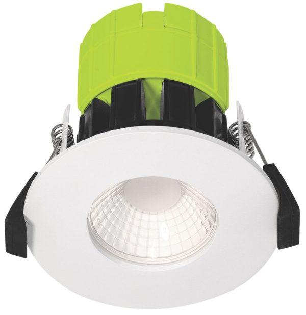 Luceco FType Fixed  Fire Rated LED Downlight White 6W 600lm