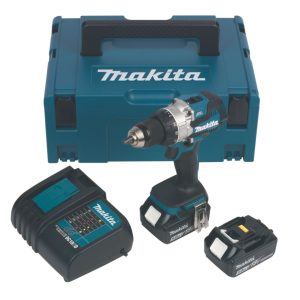 Makita DHP459STJ 18V 2 x 5.0Ah Li-Ion LXT Brushless Cordless Combi Drill