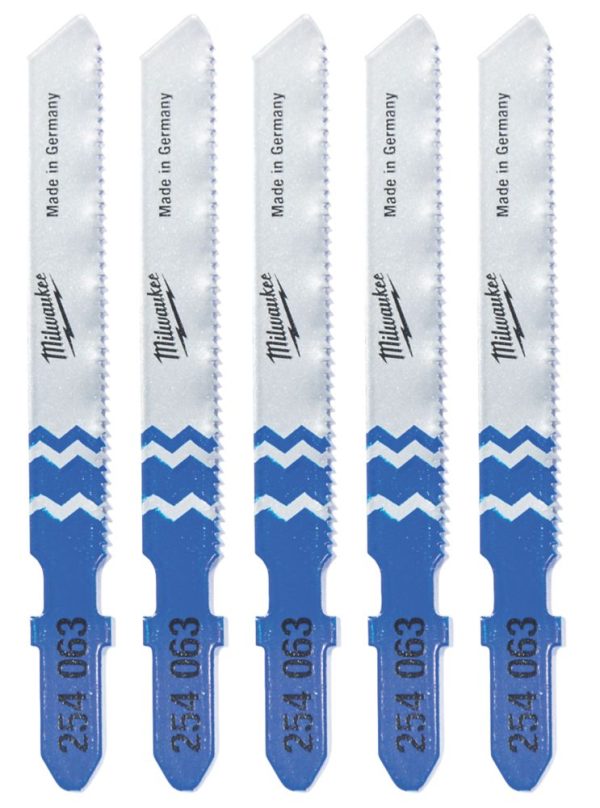 Milwaukee  4932254063 Multi-Material Jigsaw Blades 55mm 5 Pack