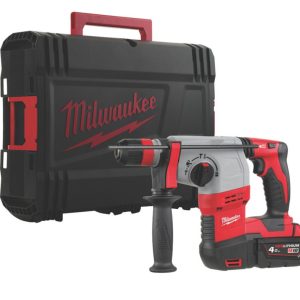 Milwaukee HD18HX-402C 3.7kg 18V 2 x 4.0Ah Li-Ion RedLithium  Cordless SDS Plus Hammer Drill