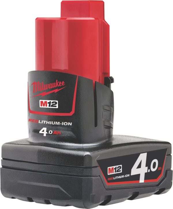 Milwaukee M12 B4 12V 4.0Ah Li-Ion RedLithium Battery