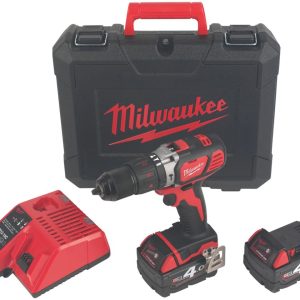 Milwaukee M18 BPDN-402C 18V 2 x 4.0Ah Li-Ion RedLithium  Cordless Combi Drill