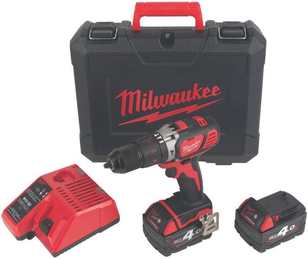 Milwaukee M18 BPDN-402C 18V 2 x 4.0Ah Li-Ion RedLithium  Cordless Combi Drill