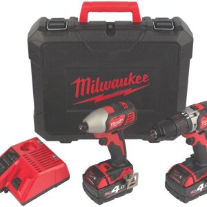Milwaukee M18 BPP2Q-402C 18V 2 x 4.0Ah Li-Ion RedLithium  Cordless Twin Pack