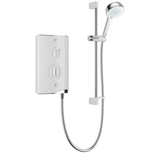 Mira Sport White/Chrome 9kW Thermostatic Electric Shower