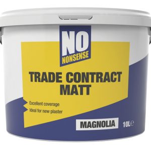 No Nonsense  10Ltr Magnolia Matt Emulsion  Paint