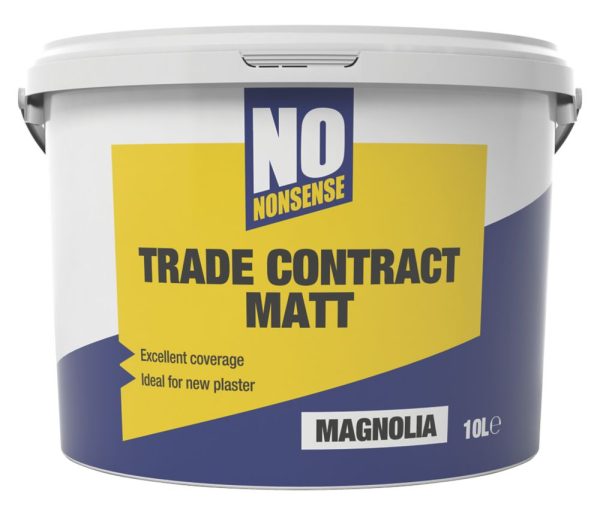 No Nonsense  10Ltr Magnolia Matt Emulsion  Paint