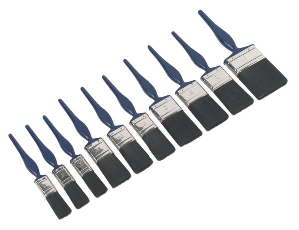 No Nonsense Synthetic Paint Brushes 10 Piece Set