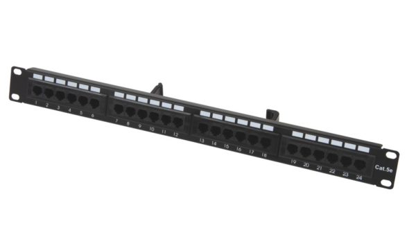 Philex Cat 5e 1U 24 Port Patch Panel 4 1/2"