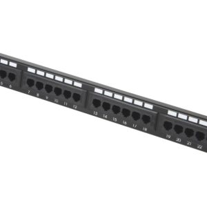 Philex Cat 6 1U 24 Port Patch Panel 4 1/2"