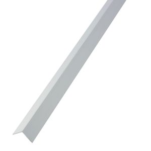 Rothley White Plastic Angle 1000mm x 20mm x 20mm