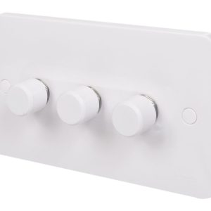Schneider Electric Lisse 3-Gang 2-Way  Dimmer Switch  White