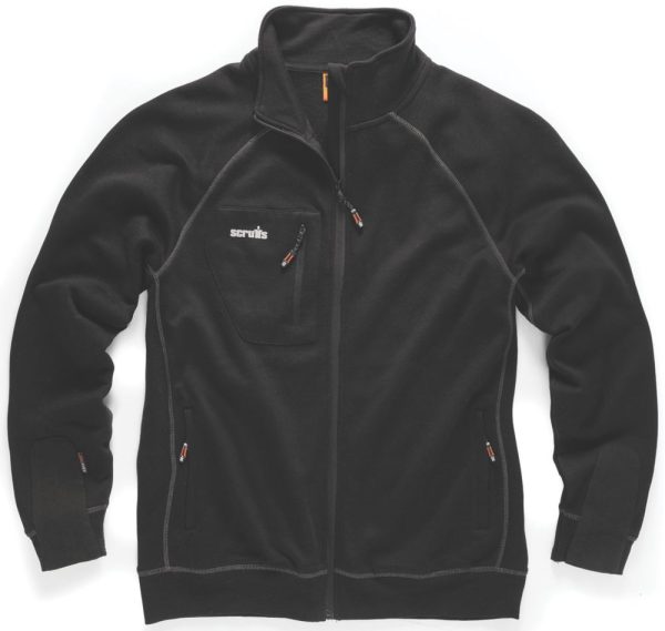 Scruffs Delta Sweatshirt Black X Large 46" Chest