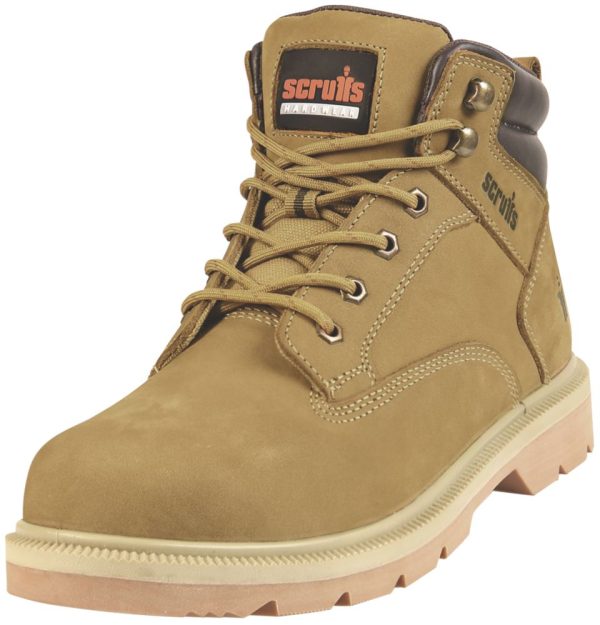 Scruffs Verona Size 10  Tan  Steel Toe Cap Safety Boots