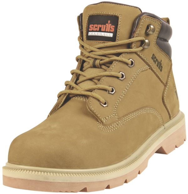 Scruffs Verona Size 8  Tan  Steel Toe Cap Safety Boots