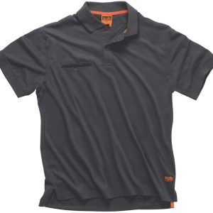 Scruffs Worker Polo Shirt Graphite 2X Large 48" Chest
