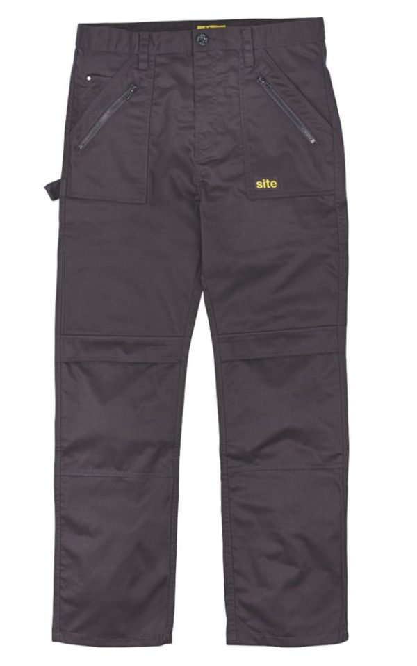 Site Beagle Trousers Black 40" W 32" L