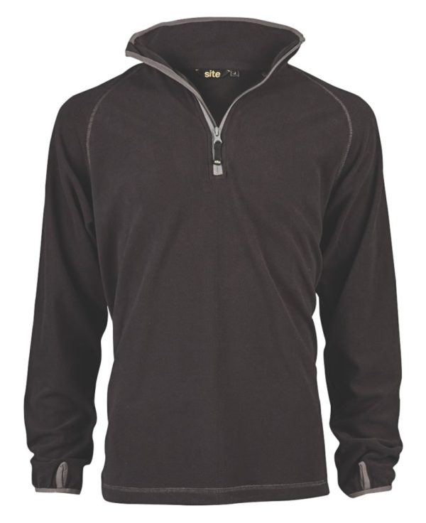 Site Beech Microfleece Pullover Black X Large 48" Chest