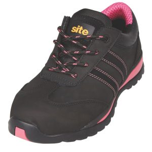 Site Dorain Size 7 Womens Black   Steel Toe Cap Safety Trainers