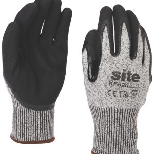 Site  Gloves Grey/Black Large