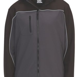 Site Kardal  Water-Resistant Softshell Jacket Black /  Grey X Large 56" Chest