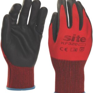 Site  Nitrile Foam Coated Gloves Red/Black X Large