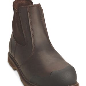 Site Prairie Size 8  Brown Water-Resistant Steel Toe Cap Safety Dealer Boots