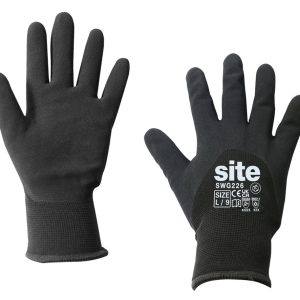 Site SWG226 Safety Glove Black Medium 1 Pair