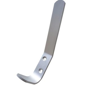Smith & Locke Hat & Coat Hooks Satin Anodised Aluminium 130mm 5 Pack