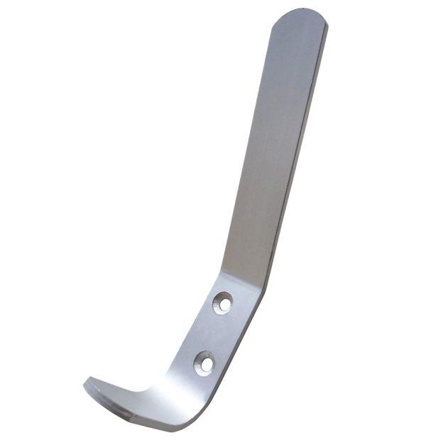 Smith & Locke Hat & Coat Hooks Satin Anodised Aluminium 130mm 5 Pack