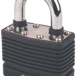 Smith & Locke  Laminated Steel  Water-Resistant   Padlock 55mm