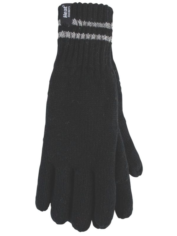SockShop Heat Holders Thermal Gloves Black Small / Medium