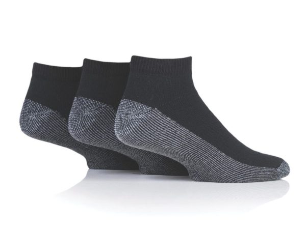 SockShop  Heavy Duty Safety Trainer Socks Black 6-11 4 Pairs